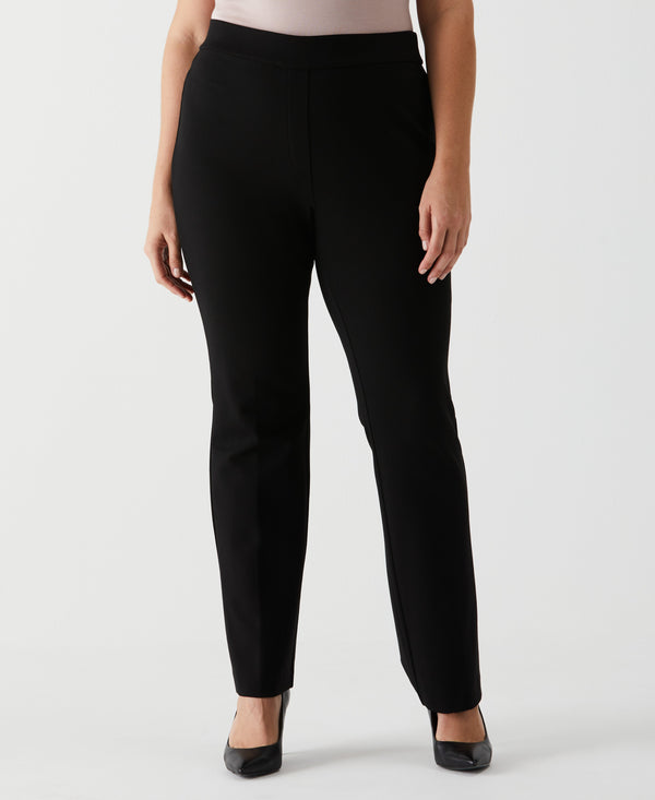 rafaella Plus Size Ponte Knit Bootcut Pull-On Pant