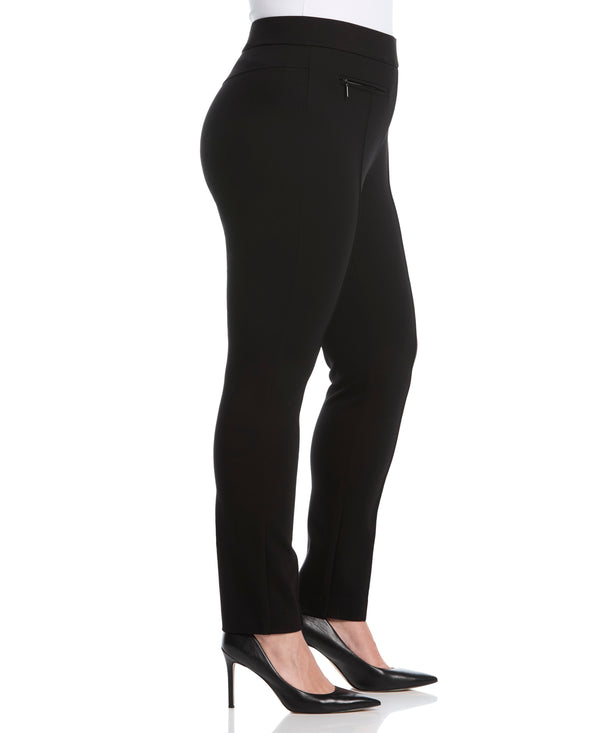 Rafaella Plus Size Ponte Slim Leg Pant
