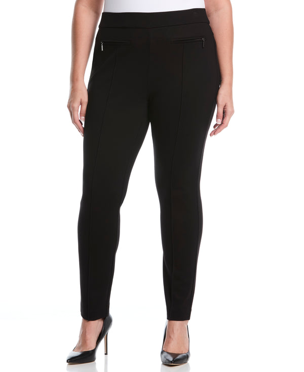rafaella Plus Size Ponte Slim Leg Pant