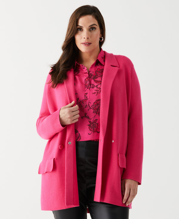 Rafaella Plus Size Relaxed Sweater Blazer