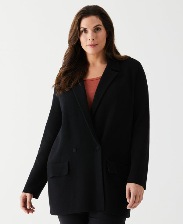 Rafaella Plus Size Relaxed Sweater Blazer