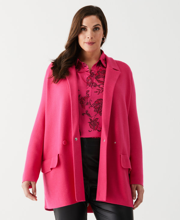 rafaella Plus Size Relaxed Sweater Blazer