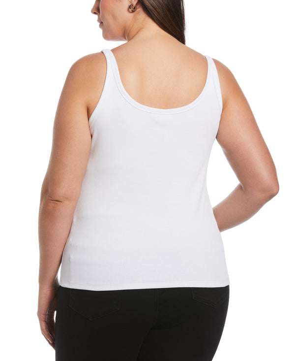 Rafaella Plus Size Ribbed Tank Top