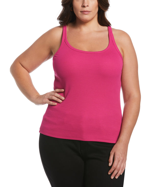 rafaella Plus Size Ribbed Tank Top
