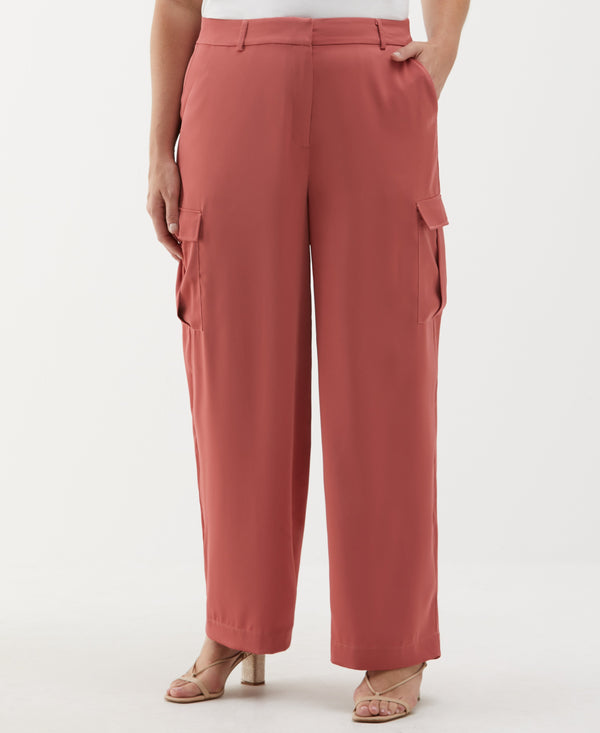 rafaella Plus Size Shine Cargo Pant