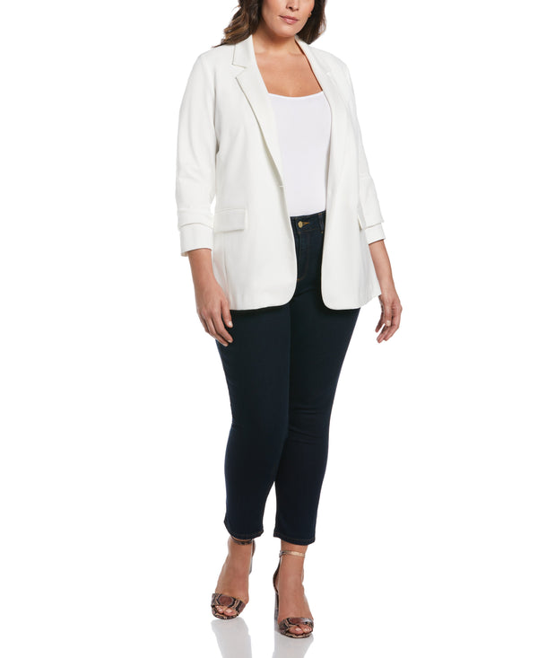 Rafaella Plus Size Single Breasted Blazer
