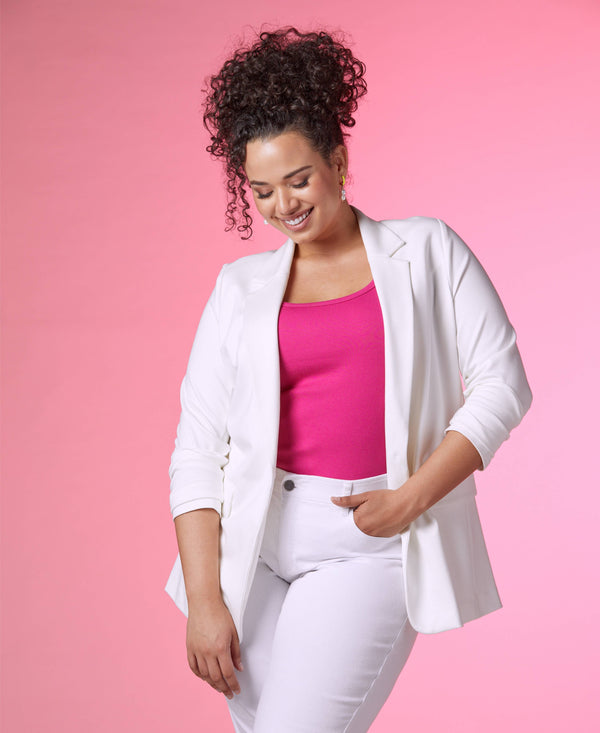 rafaella Plus Size Single Breasted Blazer