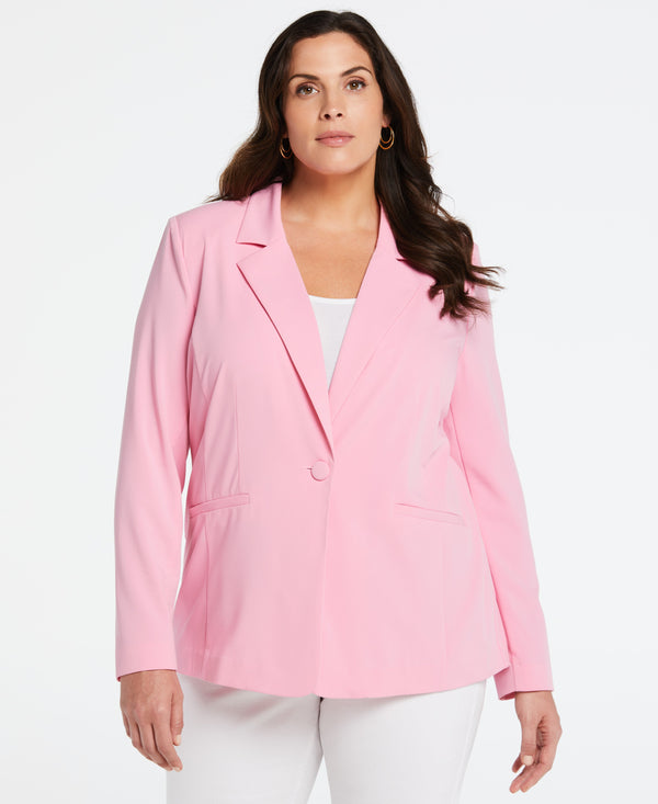 rafaella Plus Size Single Breasted Blazer