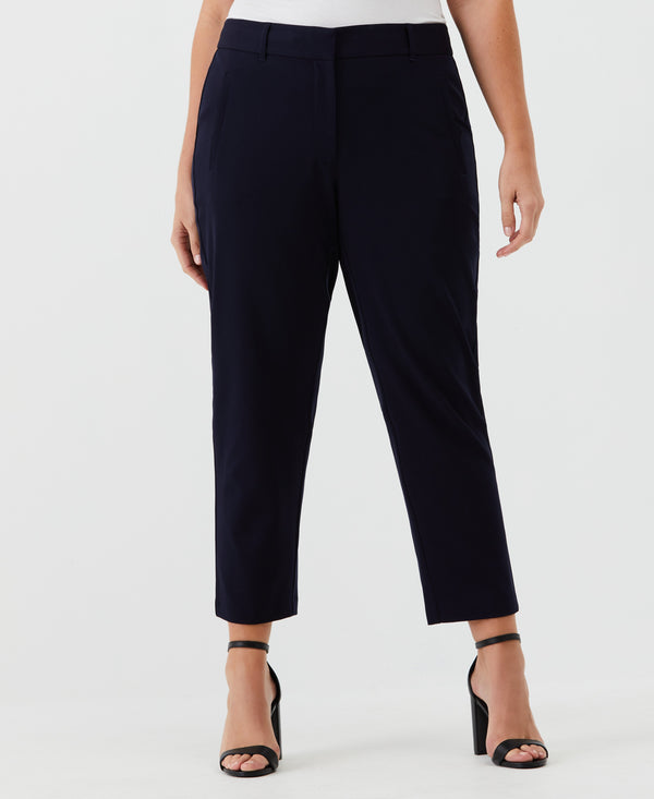 rafaella Plus Size Straight Leg Ankle Pant