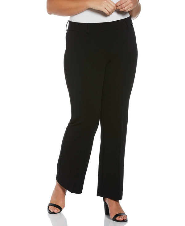 rafaella Plus Size Stretch Crepe Pant - Classic Fit
