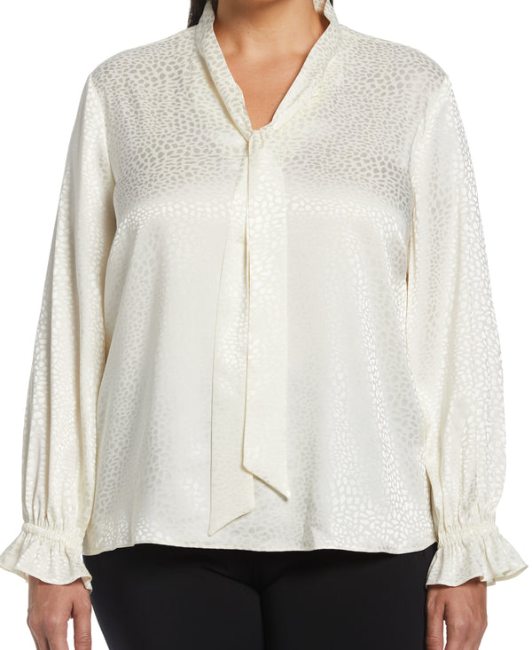Rafaella Plus Size Tie Front Blouse