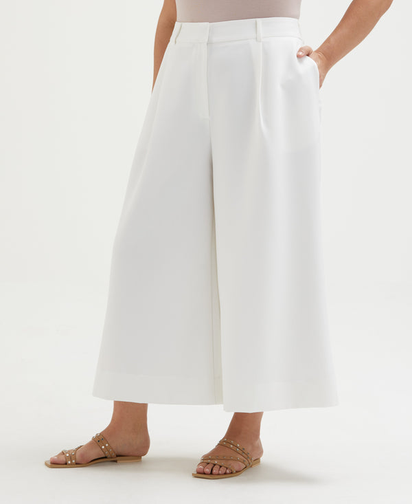 rafaella Plus Size Wide Culotte Pant