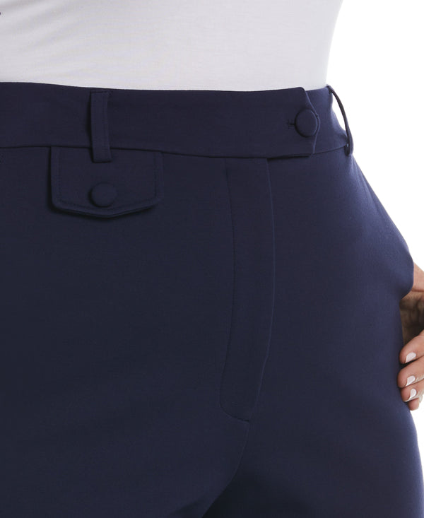 Rafaella Plus Size Wide Leg Ponte Trouser