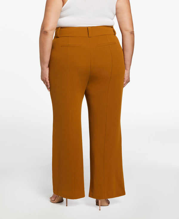 Rafaella Plus Size Wide Waistband Wide Leg Pant