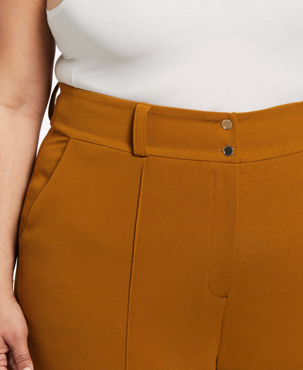 Rafaella Plus Size Wide Waistband Wide Leg Pant