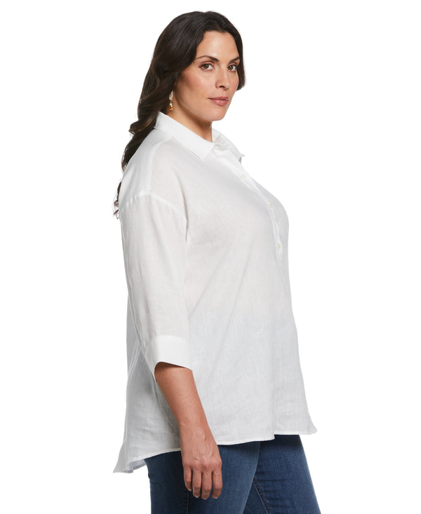Rafaella Popover Linen Shirt