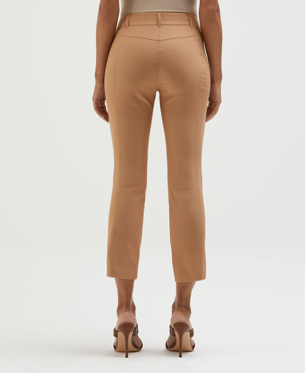 Rafaella Satin Luxe Straight Leg Crop Pant