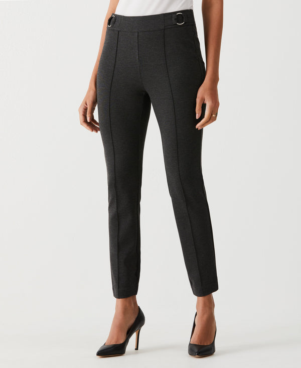 Rafaella Slim Leg Ankle Pant With Hardware