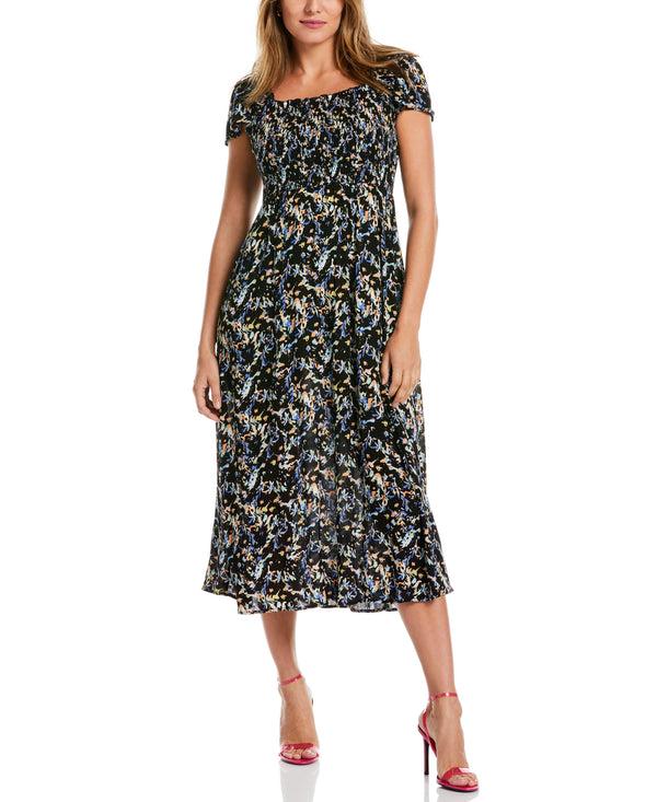 Rafaella Smocked Midi Dress