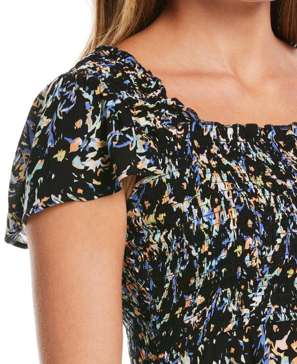 Rafaella Smocked Midi Dress