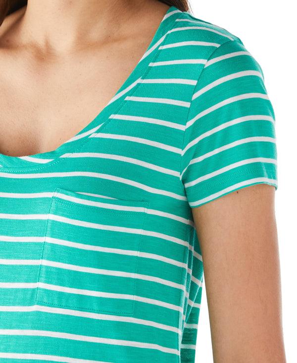 Rafaella Stripe Slub Tee