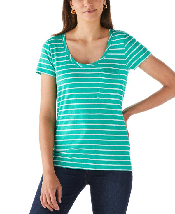 rafaella Stripe Slub Tee