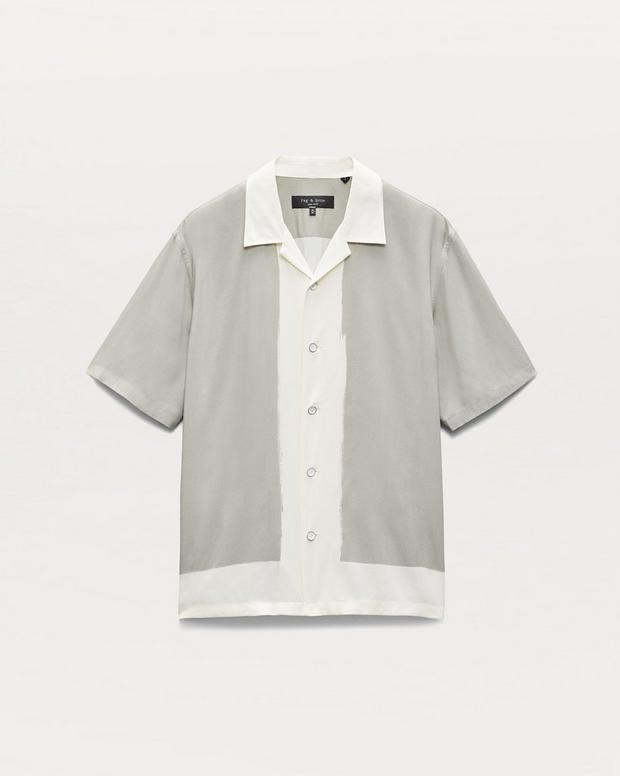 Rag & Bone Avery Relaxed Fit Painterly Print Woven Shirt