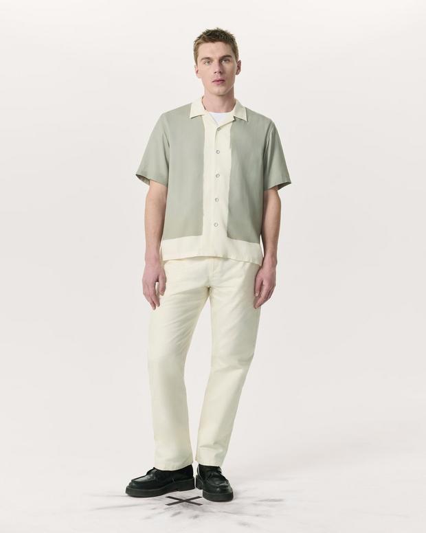 Rag & Bone Avery Relaxed Fit Painterly Print Woven Shirt