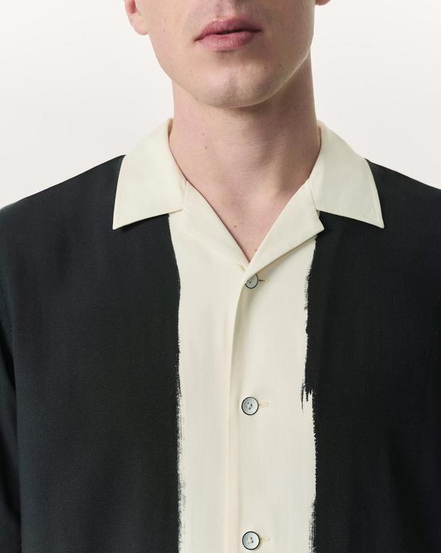 Rag & Bone Avery Relaxed Fit Painterly Print Woven Shirt