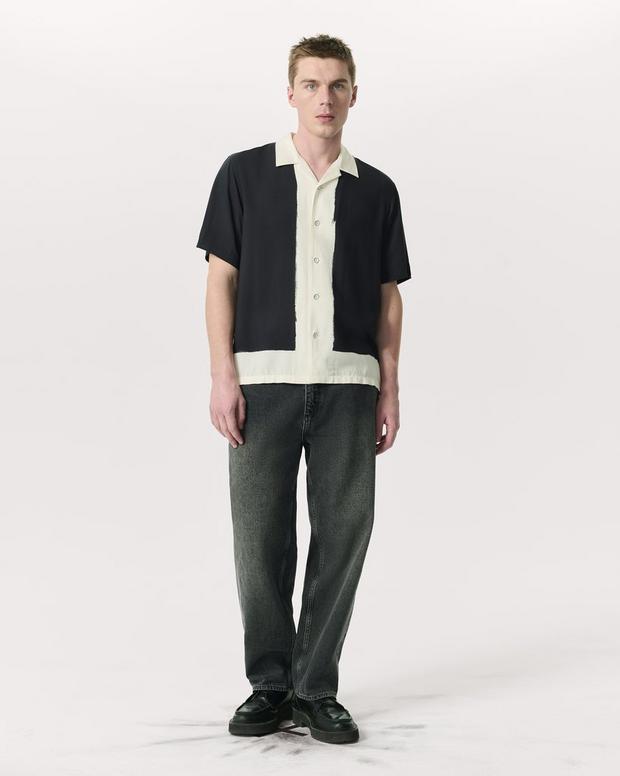 Rag & Bone Avery Relaxed Fit Painterly Print Woven Shirt
