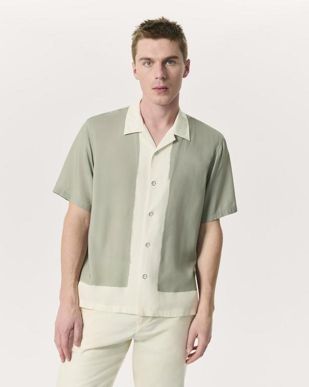 rag & bone Avery Relaxed Fit Painterly Print Woven Shirt