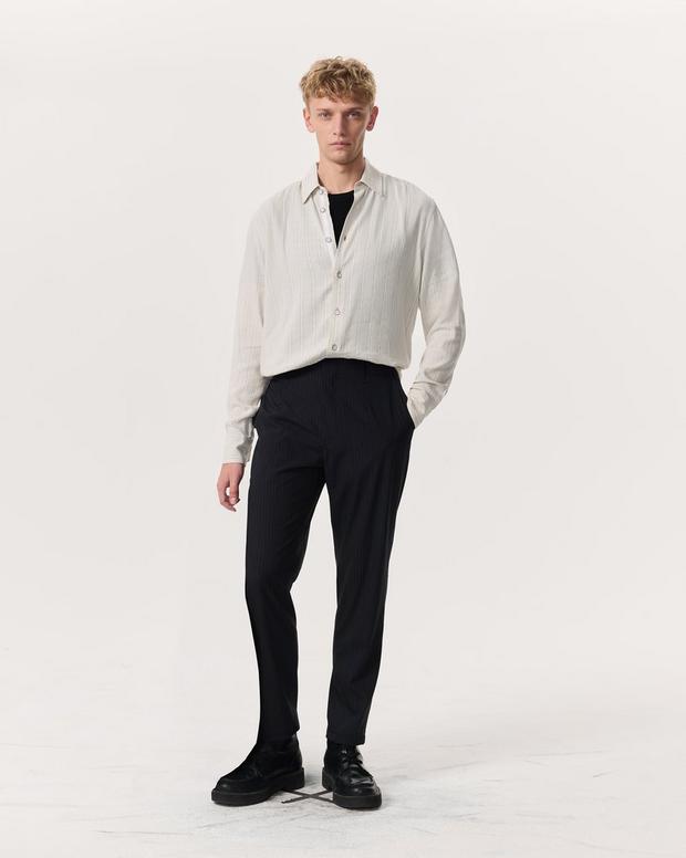 rag & bone Lennox Pinstripe Italian Wool-Blend Trousers