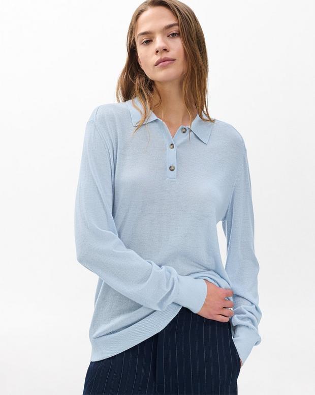 rag & bone Adeline Lightweight Cashmere Polo