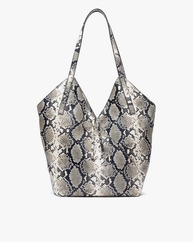 Rag & Bone Alix Snakeskin Leather Tote