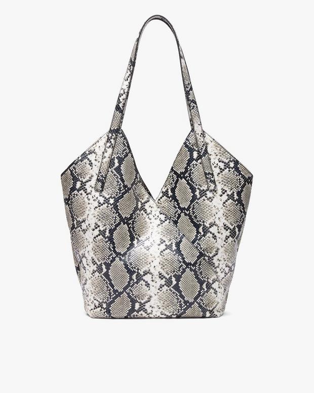Rag & Bone Alix Snakeskin Leather Tote