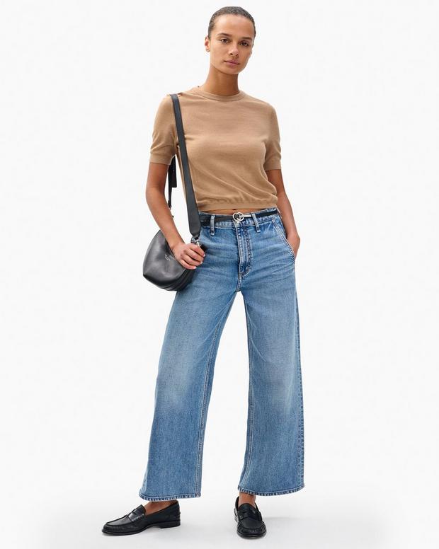 Rag & Bone Andi Ankle Wide-Leg Jeans