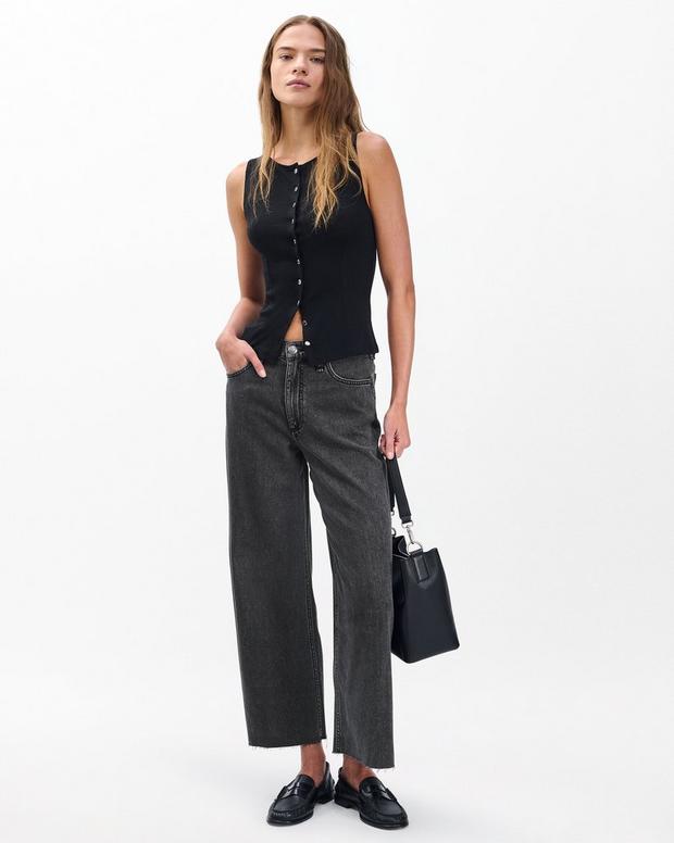 rag & bone Andi Ankle Wide-Leg Jeans