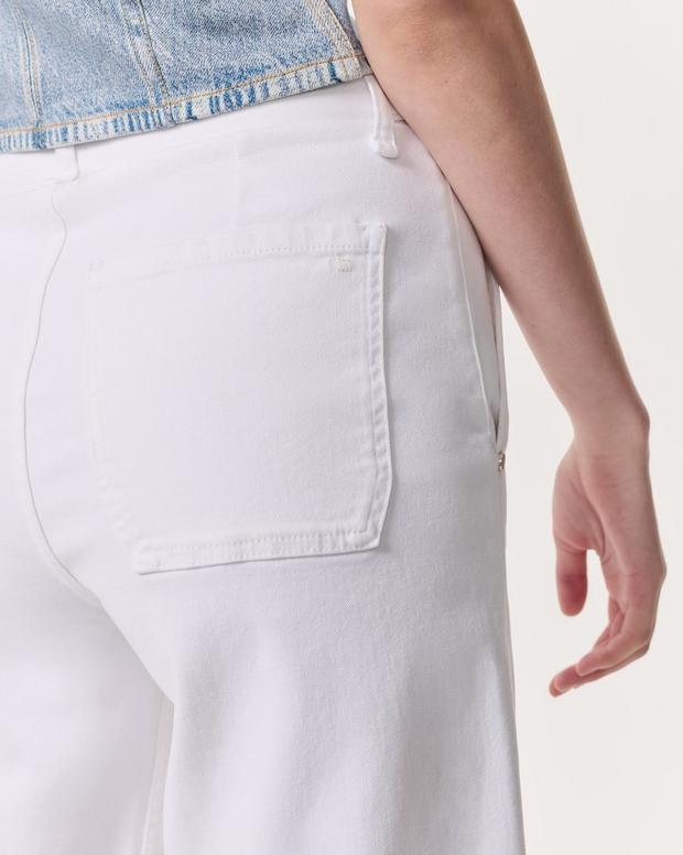 Rag & Bone Andi Belted Ankle-Length Wide-Leg Jeans