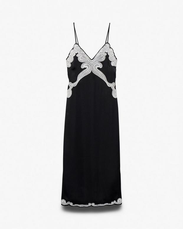 Rag & Bone Ann Embroidered Slip Dress