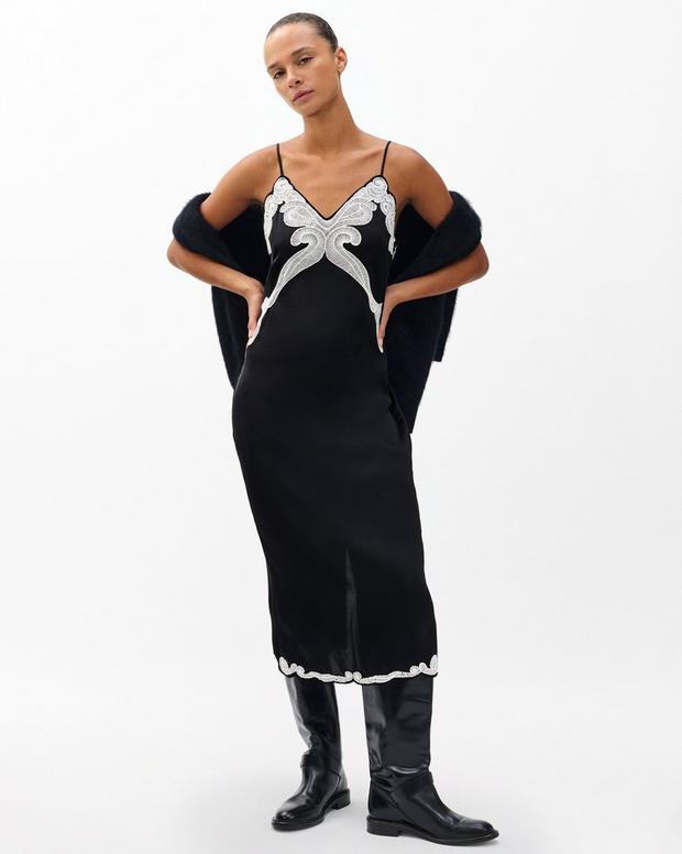 rag & bone Ann Embroidered Slip Dress