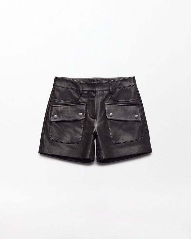Rag & Bone Aria Leather Shorts