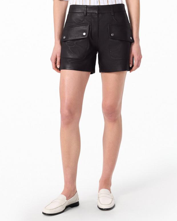Rag & Bone Aria Leather Shorts