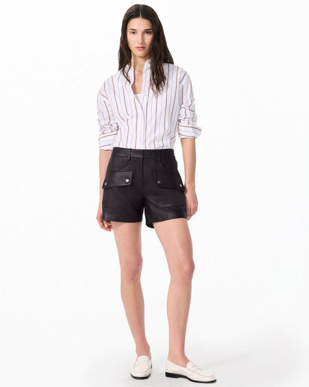rag & bone Aria Leather Shorts