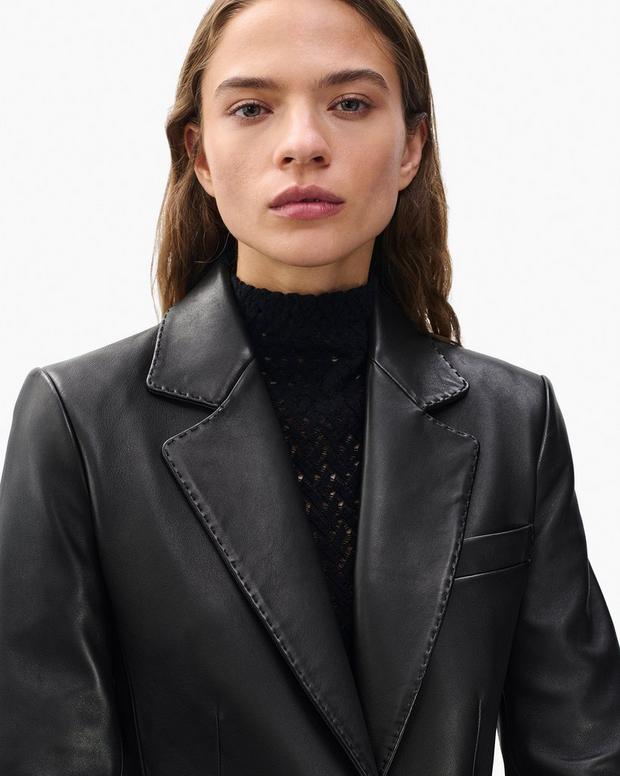 Rag & Bone Ash Lamb Leather Blazer