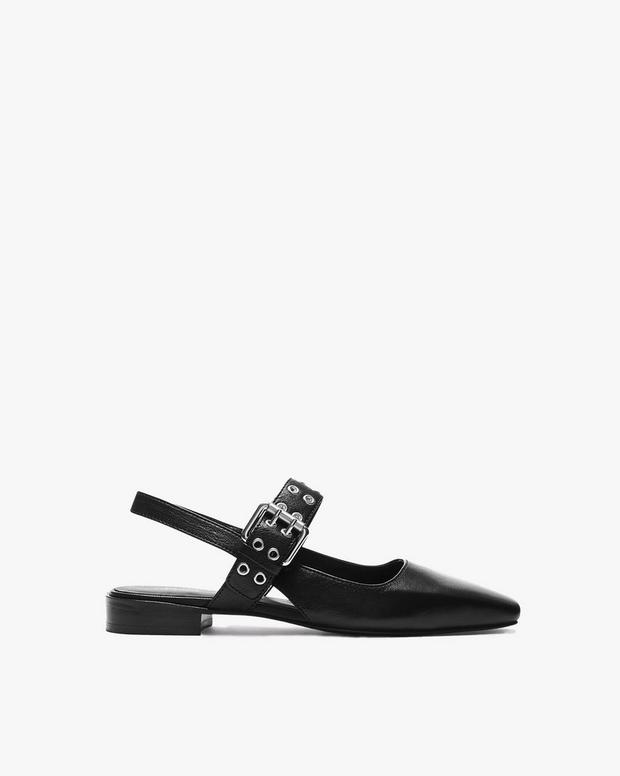 rag & bone Astra Leather Slingback Flats