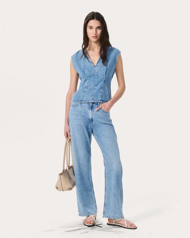 Rag & Bone Ava Denim Top