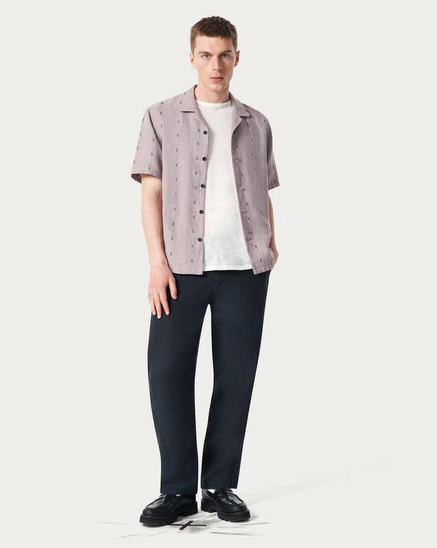 Rag & Bone Avery Embroidered Camp Shirt