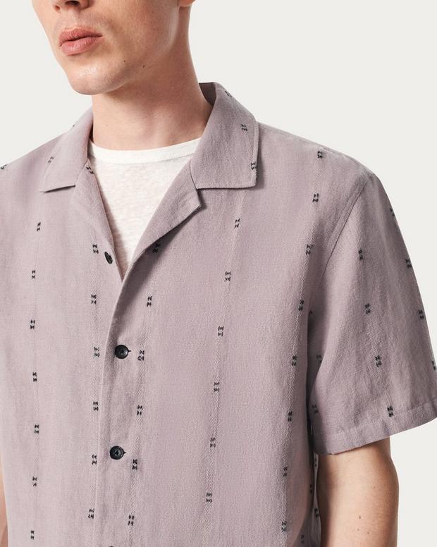 Rag & Bone Avery Embroidered Camp Shirt