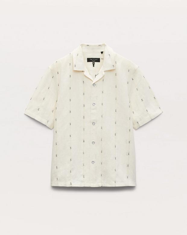 Rag & Bone Avery Embroidered Camp Shirt