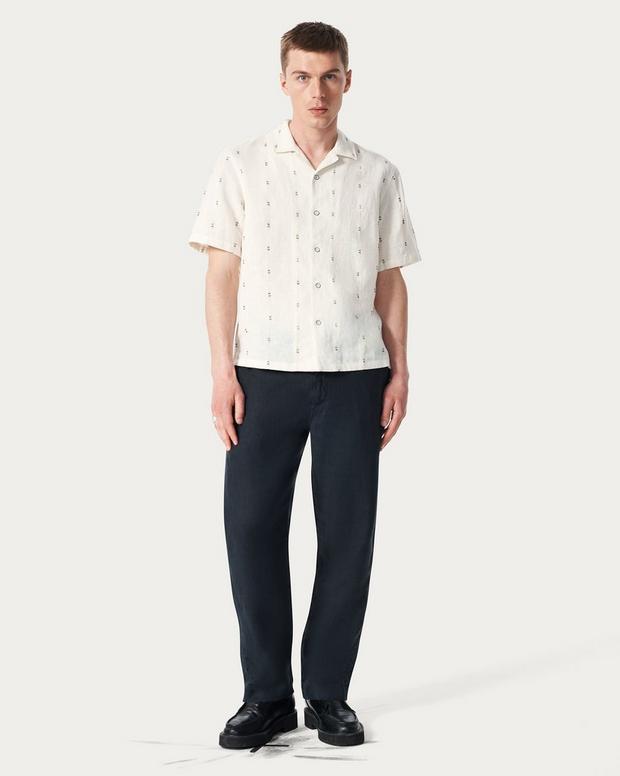 Rag & Bone Avery Embroidered Camp Shirt